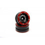 Beadlock Wheels PT-Bullet Black/Red 1.9 (2 pcs)