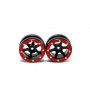 Beadlock Wheels PT- Slingshot Black/Red 1.9 (2 pcs)