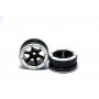 Beadlock Wheels PT- Slingshot Black/Silver 1.9 (2 pcs)