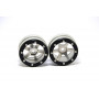 Beadlock Wheels PT-Slingshot Silver/Black 1.9 (2 pcs)