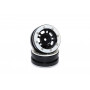 Beadlock Wheels PT-Distractor Black/Silver 1.9 (2 pcs)