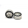 Beadlock Wheels PT- Distractor Silver/Black 1.9 (2 pcs)