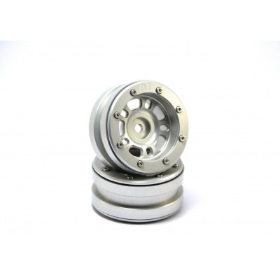Beadlock Wheels PT- Distractor Silver/Silver 1.9 (2 pcs)