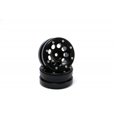 Beadlock Wheels PT-Ecohole Black/Black 1.9 (2 pcs)