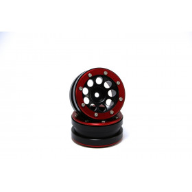 Beadlock Wheels PT-Ecohole Black/Red 1.9 (2 pcs) Beadlock Wheels PT-Ecohole Black/Red 1.9 (2 pcs)