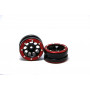 Beadlock Wheels PT-Ecohole Black/Red 1.9 (2 pcs)
