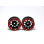 Beadlock Wheels PT-Ecohole Black/Red 1.9 (2 pcs)