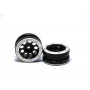 Beadlock Wheels PT-Ecohole Black/Silver 1.9 (2 pcs)