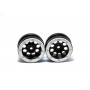 Beadlock Wheels PT-Ecohole Black/Silver 1.9 (2 pcs)