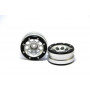Beadlock Wheels PT-Ecohole Silver/Black 1.9 (2 pcs)