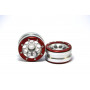 Beadlock Wheels PT- Ecohole Silver/Red 1.9 (2 pcs)