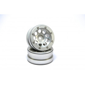 Beadlock Wheels PT- Ecohole Silver/Silver 1.9 (2 pcs) Beadlock Wheels PT- Ecohole Silver/Silver 1.9 (2 pcs)