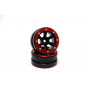 Beadlock Wheels PT-Claw Black/Red 1.9 (2 pcs)