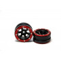 Beadlock Wheels PT-Claw Black/Red 1.9 (2 pcs)