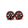 Beadlock Wheels PT-Claw Black/Red 1.9 (2 pcs)