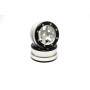 Beadlock Wheels PT-Claw Silver/Black 1.9 (2 pcs)