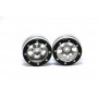 Beadlock Wheels PT-Claw Silver/Black 1.9 (2 pcs)