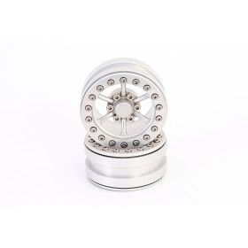 Jantes de Beadlock PT-Power Silver/Silver 1.9 (2 pcs) Jantes de Beadlock PT-Power Silver/Silver 1.9 (2 pcs)