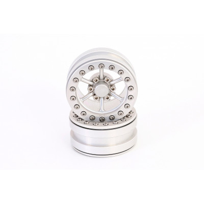 Jantes de Beadlock PT-Power Silver/Silver 1.9 (2 pcs)