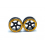 Beadlock Wheels PT-Safari Black/Gold 1.9