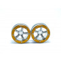 Beadlock Wheels PT-Safari Silver/Gold 1.9