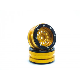 Beadlock Wheels PT-Bullet Gold/Black 1.9 Beadlock Wheels PT-Bullet Gold/Black 1.9