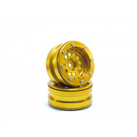 Beadlock Wheels PT-Bullet Gold/Gold 1.9 Beadlock Wheels PT-Bullet Gold/Gold 1.9
