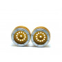 Beadlock Wheels PT-Bullet Gold/Silver 1.9
