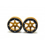 Beadlock Wheels PT- Slingshot Gold/Black 1.9