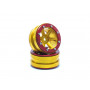 Beadlock Wheels PT- Slingshot Gold/Red 1.9
