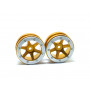 Beadlock Wheels PT- Slingshot Gold/Silver 1.9