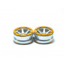 Beadlock Wheels PT- Slingshot Silver/Gold 1.9