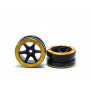 Beadlock Wheels PT-Slingshot Black/Gold 1.9