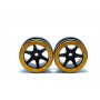 Beadlock Wheels PT-Slingshot Black/Gold 1.9