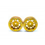 Beadlock Wheels PT- Distractor Gold/Gold 1.9