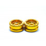 Beadlock Wheels PT- Distractor Gold/Gold 1.9