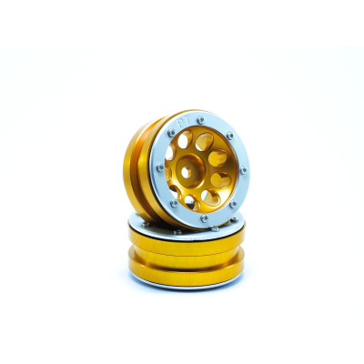 Beadlock Wheels PT- Ecohole Gold/Silver 1.9