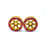 Beadlock Wheels PT- Claw Gold/Red 1.9