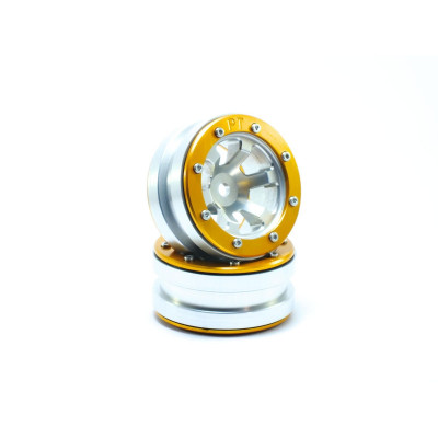 Beadlock Wheels PT- Claw Silver/Gold 1.9