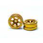Beadlock Wheels PT- Wave Gold/Gold 1.9