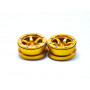 Beadlock Wheels PT- Wave Gold/Gold 1.9