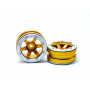 Beadlock Wheels PT- Wave Gold/Silver 1.9