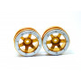Beadlock Wheels PT- Wave Gold/Silver 1.9