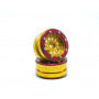 Beadlock Wheels PT-Bullet Gold/Red 1.9