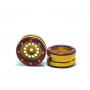 Beadlock Wheels PT-Bullet Gold/Red 1.9