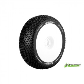 B-TURBO - 1-8 Buggy Tire Set - Mounted - Super Soft - White B-TURBO - 1-8 Buggy Tire Set - Mounted - Super Soft - White