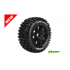 B-PIONEER 1:5 Buggy Tire Set Mounted SPORT Black Rim B-PIONEER 1:5 Buggy Tire Set Mounted SPORT Black Rim