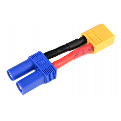 Power Adapter Lead EC-5 Socket to XT-60 Plug 12AWG Silic