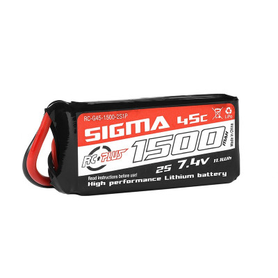 Bateria Li-Po Sigma 45C 1500 mAh 2S1P 7.4V XT-60