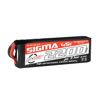 Bateria Li-Po Sigma 45C 2200 mAh 2S1P 7.4V XT-60